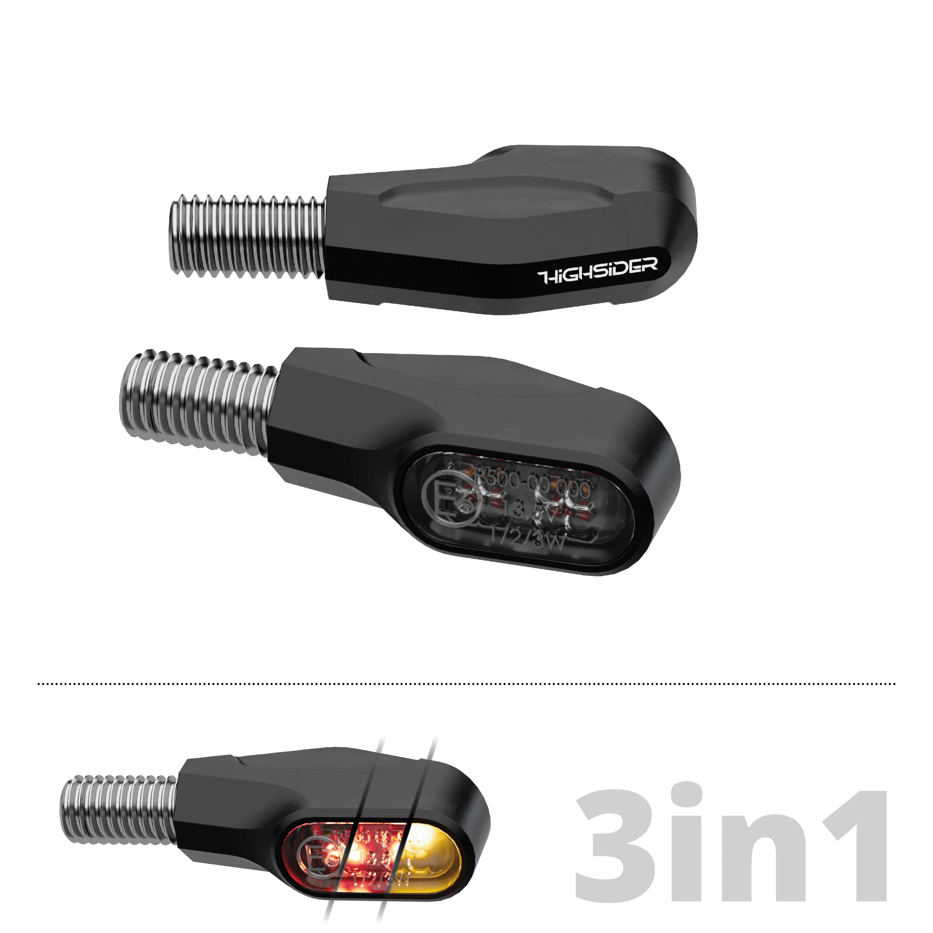 HIGHSIDER VENTURA-X 3in1 LED Rücklicht Figur 1