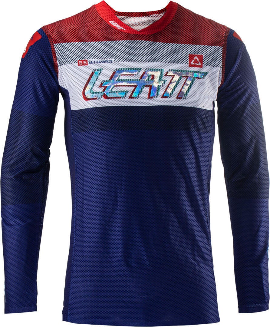 Leatt 5.5 Ultraweld 2024 Motocross Jersey rot/dunkelblau L Abbildung 5