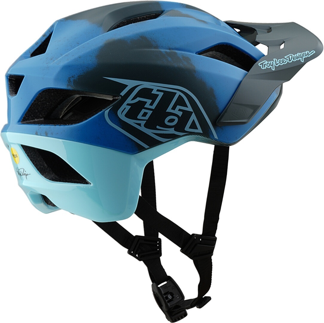 Troy Lee Designs Mips Flowline SE Badge Camo Cască de bicicletă Albastru mat/negru XS-S (53/56) Figura 5