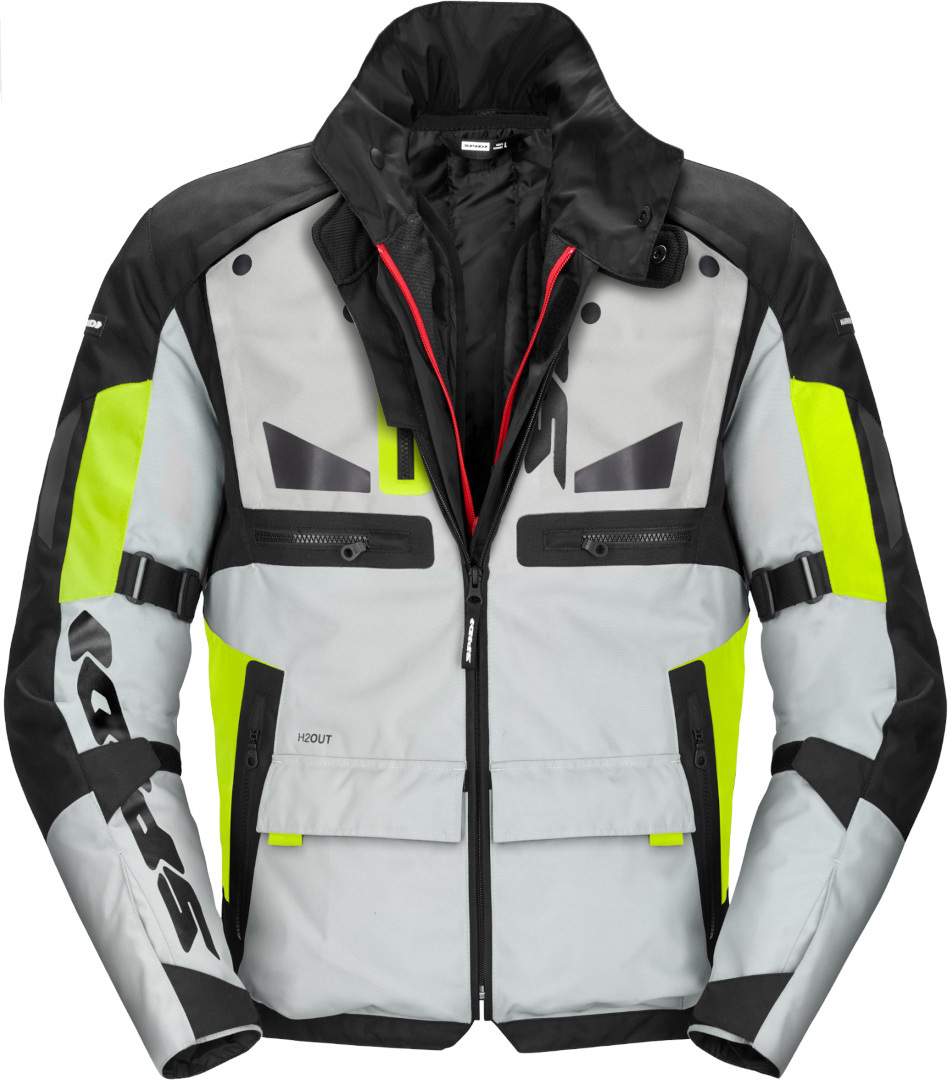 Spidi Crossmaster Veste textile de moto Blanc/jaune L Figure 1