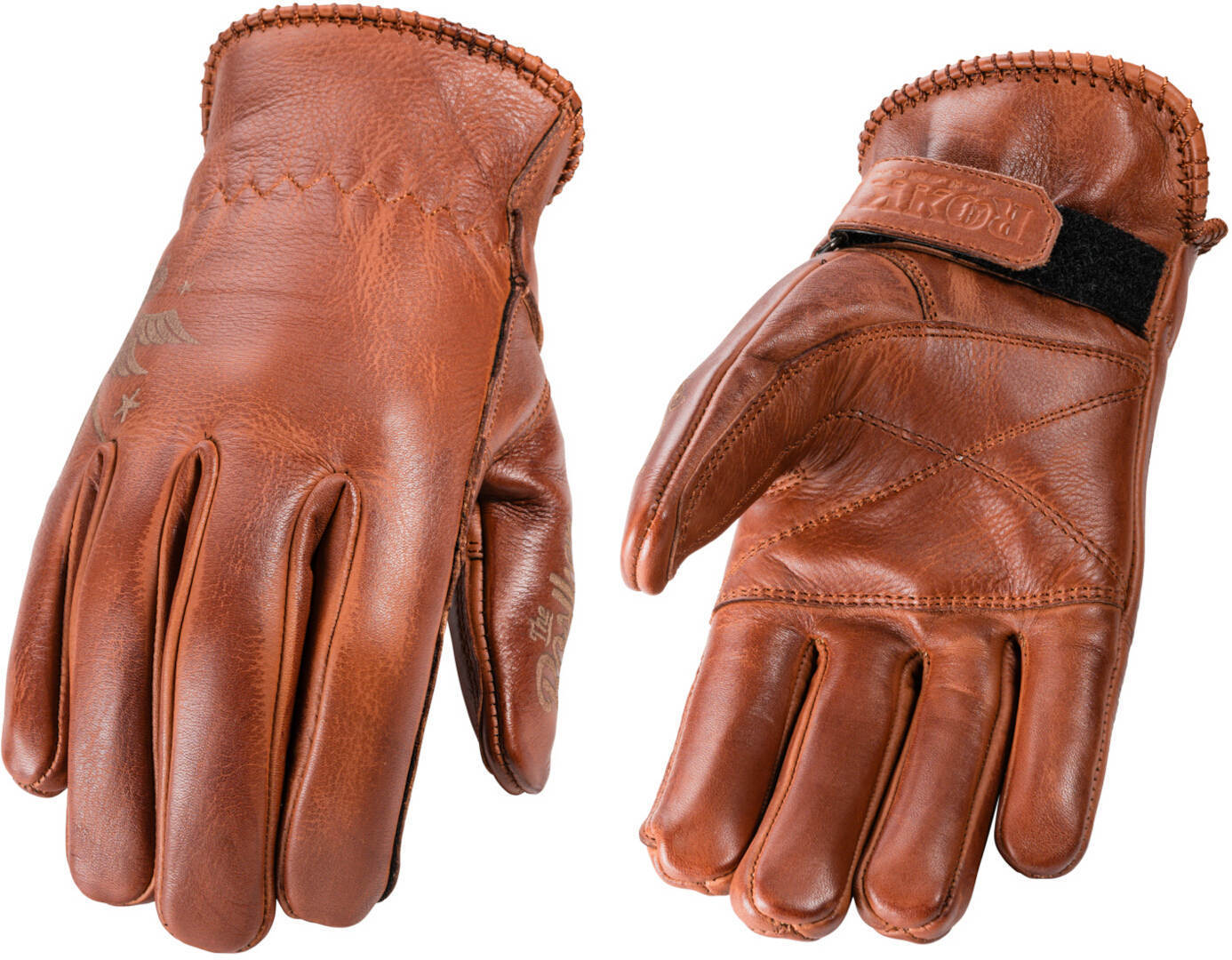 Rokker Tattoo Bird Gants de moto pour dames Marron M Figure 1