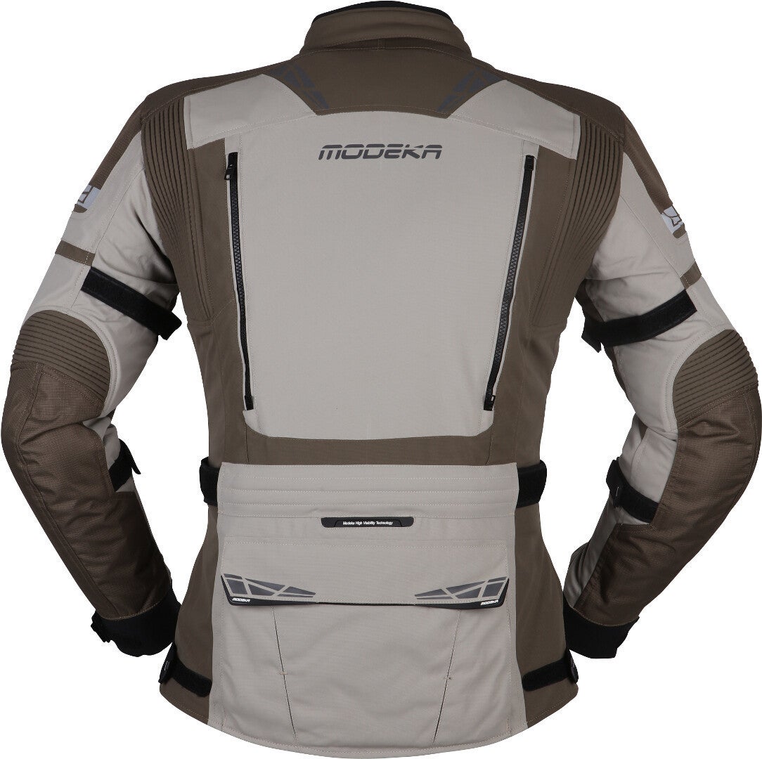 Modeka Panamericana 2 Motorrad Textiljacke grau/braun 4XL Abbildung 2