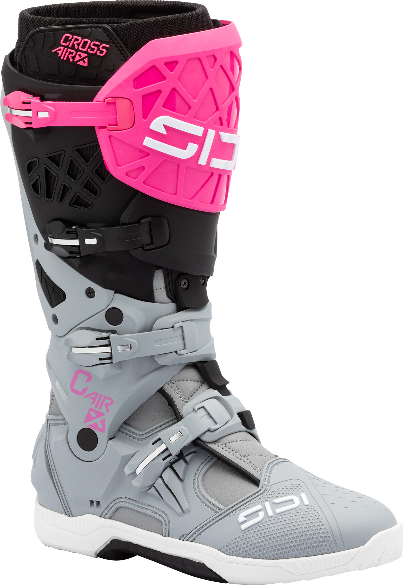 Sidi Crossair-X Motocross støvler fluo-pink/sort/grå 46 Figur 1
