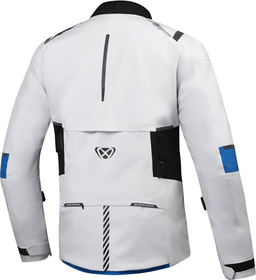 Ixon M-Skeid Motorrad Textiljacke hellgrau/blau XL Abbildung 2