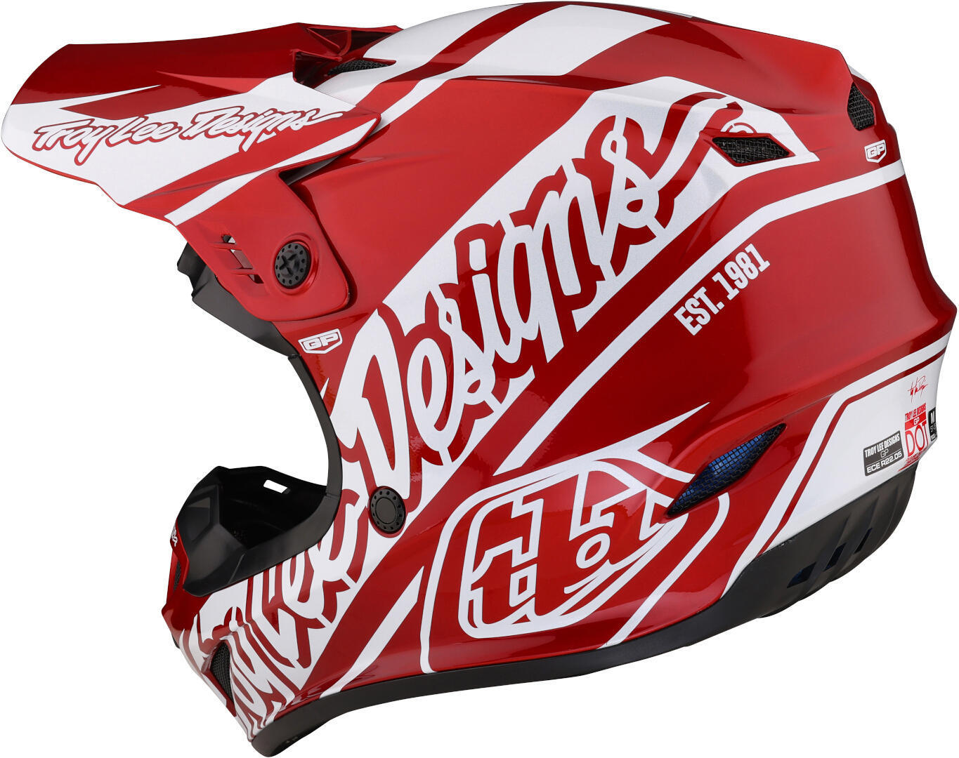 Troy Lee Designs GP Slice Cască de motocross Roșu/Alb M (57/58) Figura 6