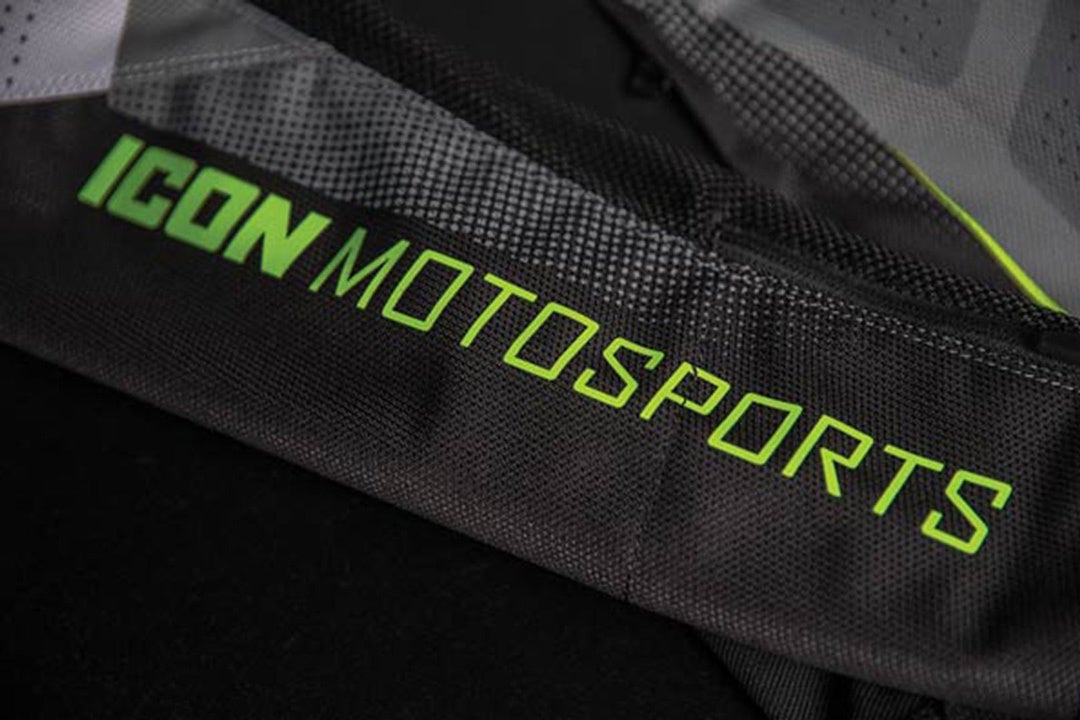 Icon Hooligan Ultrabolt Motorfiets textiel jas grijs/groen XXL Figuur 17
