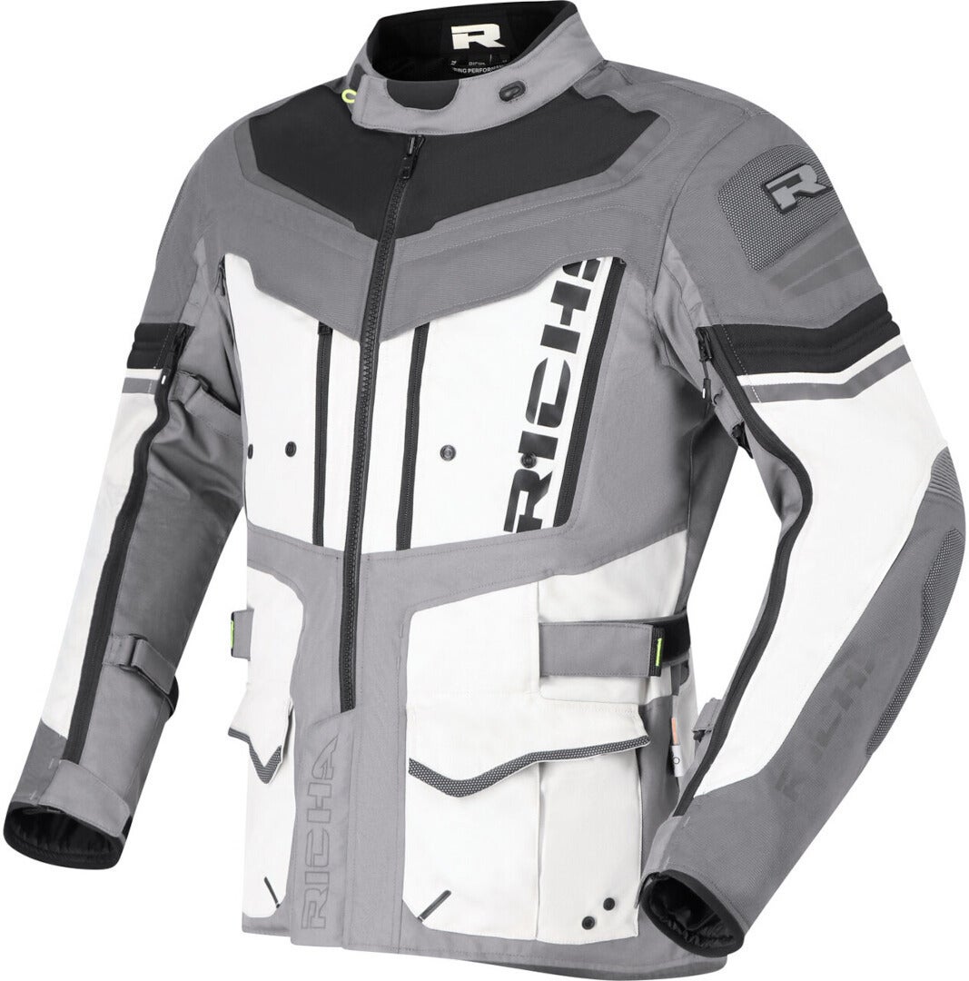 Richa Infinity 2 Adventure waterproof Motorcycle Textile Jacket grey/black 3XL Figure 2