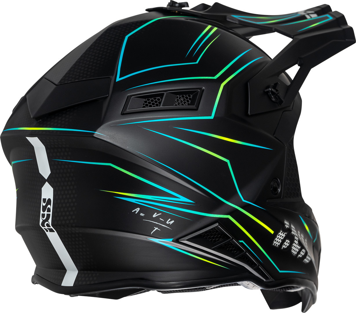 IXS iXS189FG 2.0 Motocross hjälm svart matt/gul Man (57/58) Figur 4
