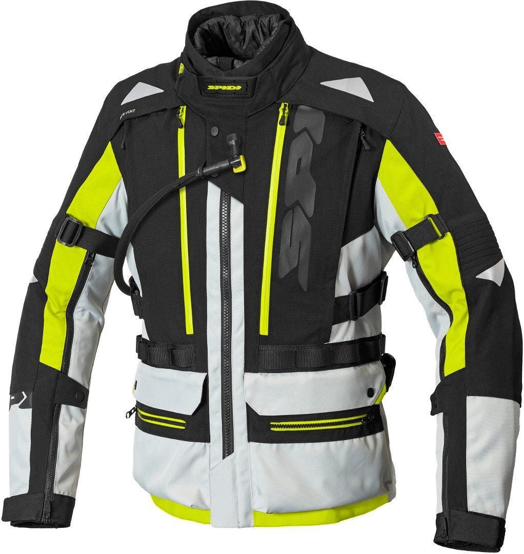 Spidi H2Out Allroad Motorcycle Textile Jacket black/grey/yellow L Figure 11