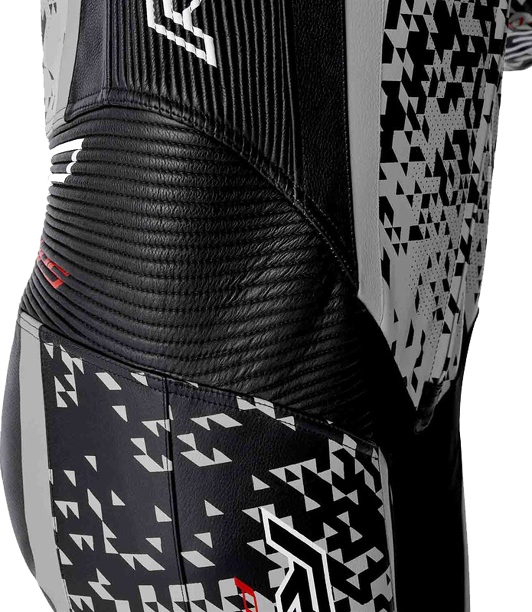 RST Pro Series D3O Airbag Costum de piele de motocicletă perforat într-o singură piesă Negru/argintiu 62 Figura 8