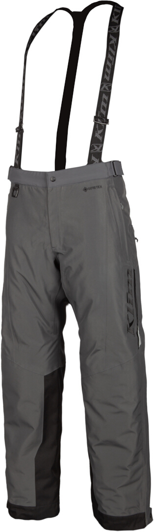 Klim Kaos 2022 Pantaloni de bib pentru snowmobil gri/negru Short XL Figura 1