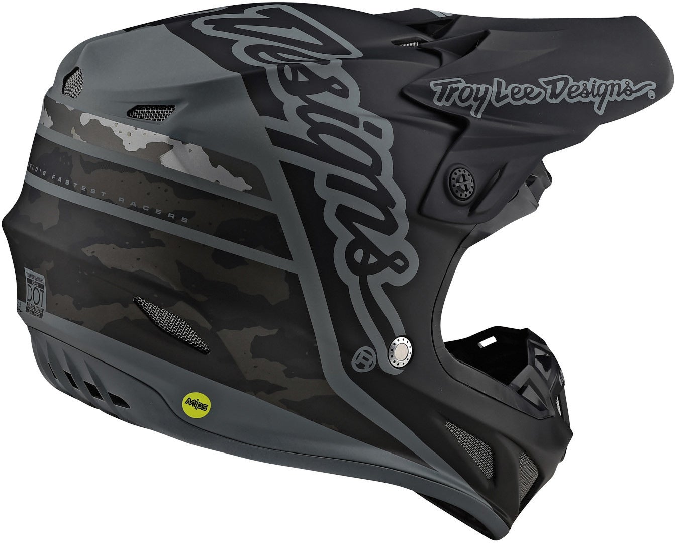 Troy Lee Designs SE4 Silhouette MIPS Motocross Helm schwarz/camouflage M Abbildung 5
