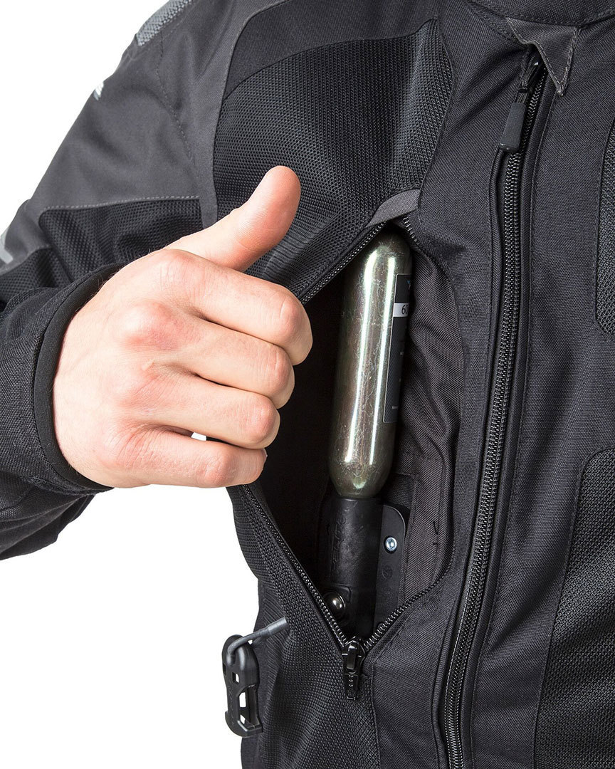 Helite Vented 2.0 Airbag Motorcycle Textile Jacket M Figure 7