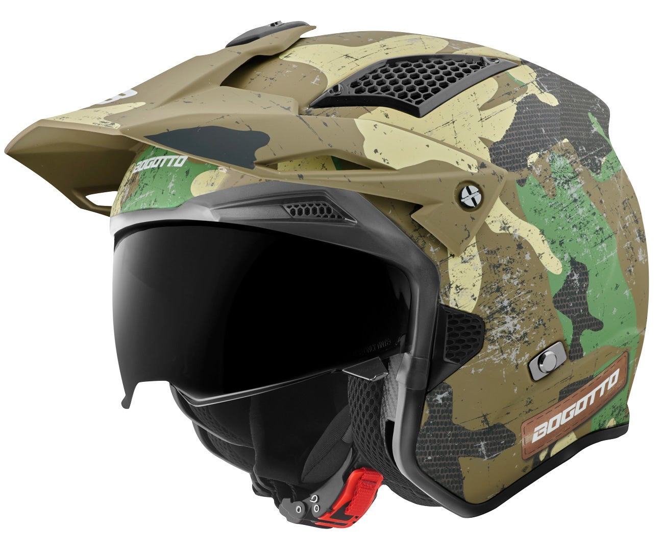 Bogotto Radic Camo 헬멧 그린 매트 2XL 그림 4
