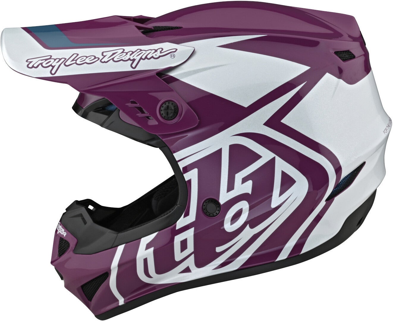 Troy Lee Designs GP Overload Motorcross helm paars/wit M Figuur 8