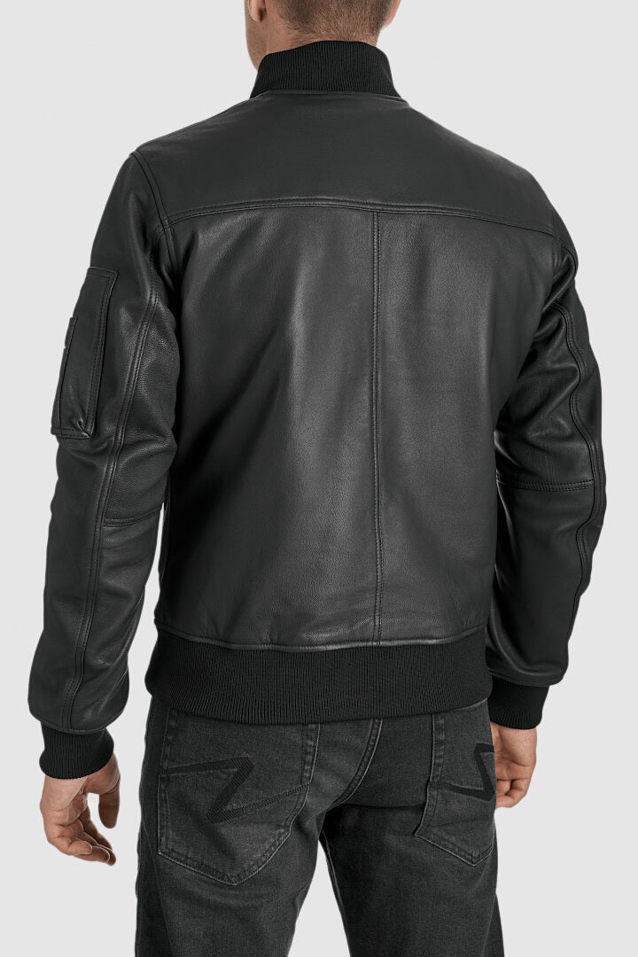 Pando Moto Falcon Aviator Leather Jacket XL Figure 5