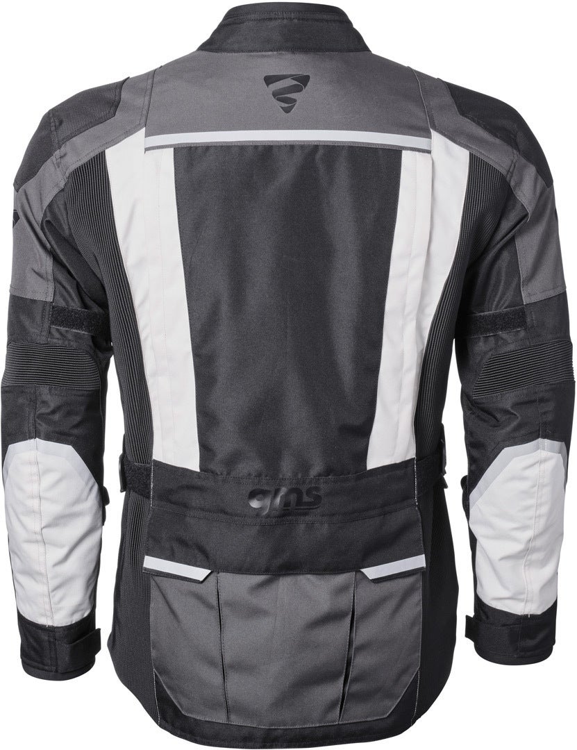 GMS Tigris waterproof Motorcycle Textile Jacket black/grey/white 3XL Figure 8