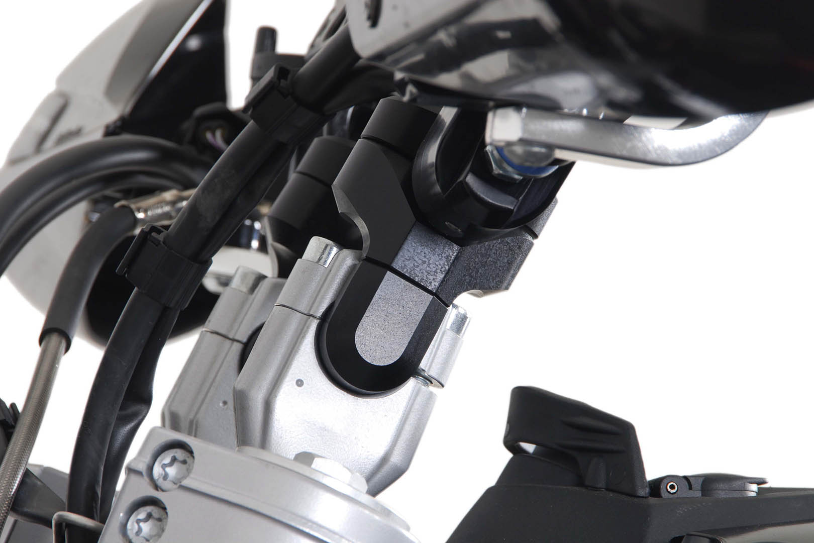 Spatele ghidon SW-Motech Vario pentru ghidon Ø 28 mm - Variabil sus/spate. Negru. Figura 4