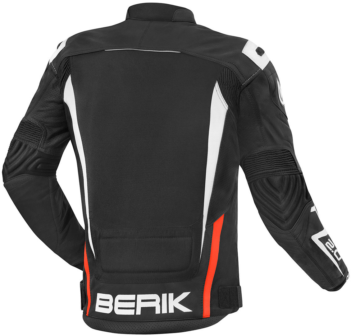 Berik Radic Motorcycle Leather / Textile Jacket black/red/white 58 Figure 2