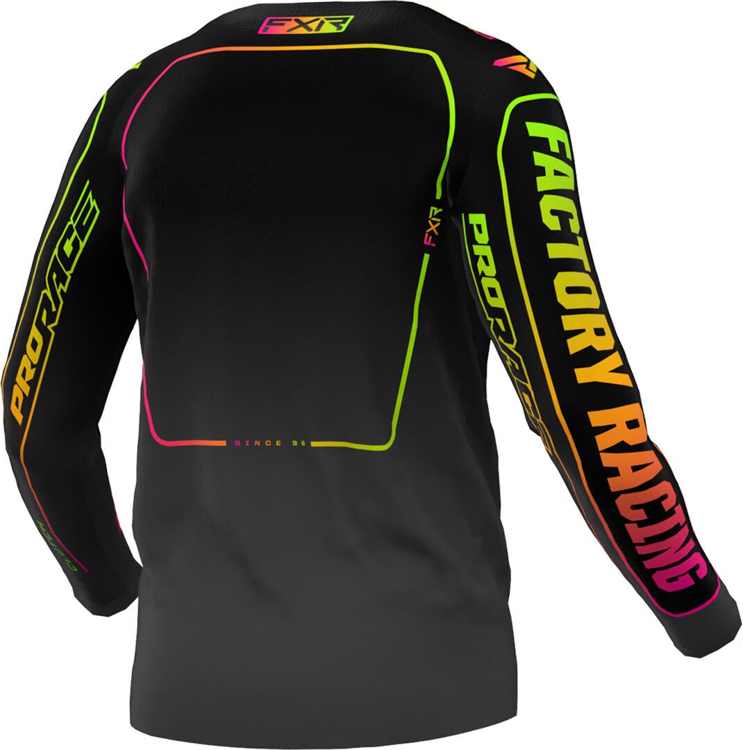 FXR Clutch 2024 Youth Motokrosový dres černý/neon M Obrázek 2