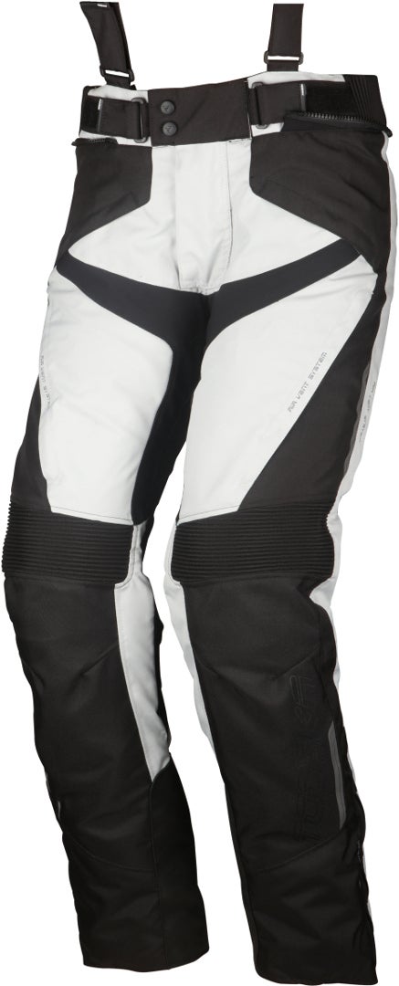 Modeka Lonic Motorrad Textilhose hellgrau/schwarz XS Abbildung 1