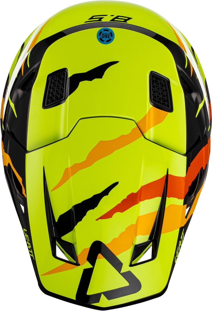 Leatt 8.5 Tiger Casco da motocross con occhiali nero/giallo XXL (63/64) Figura 5