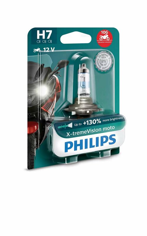 Side view of PHILIPS H7 X-TremeVision Light Bulb12V/55W - x1