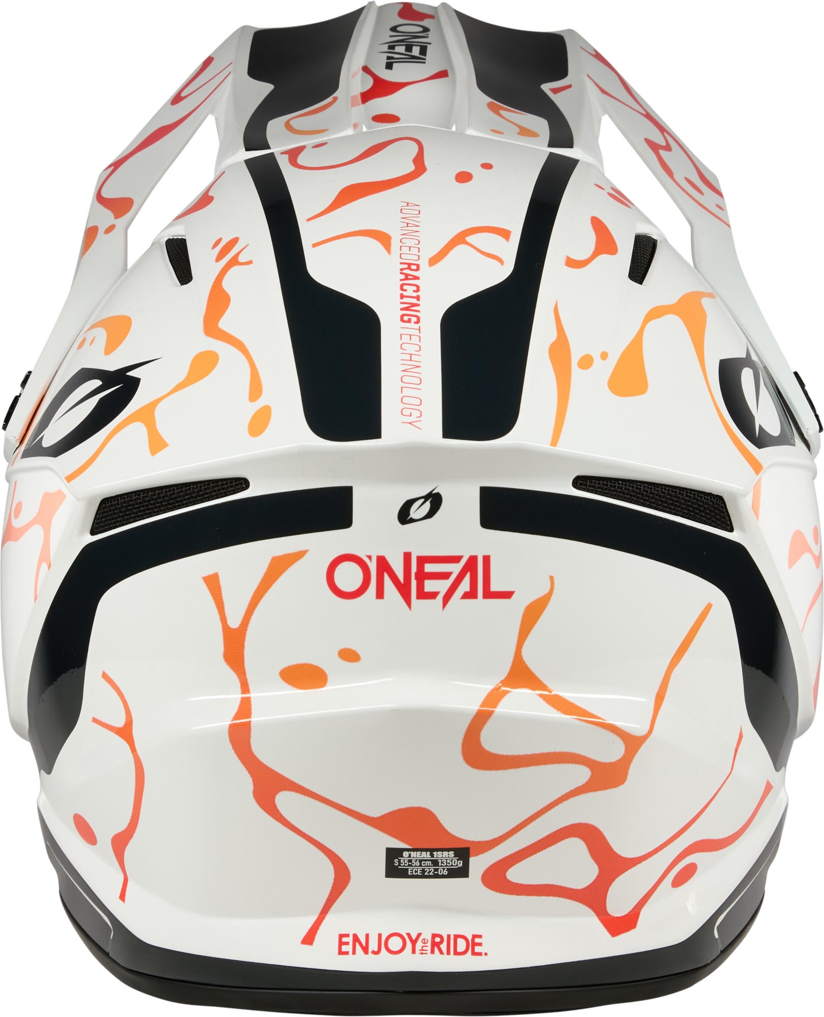 Oneal 1SRS SPLASH Motocross Helm weiß/orange M (57/58) Abbildung 4