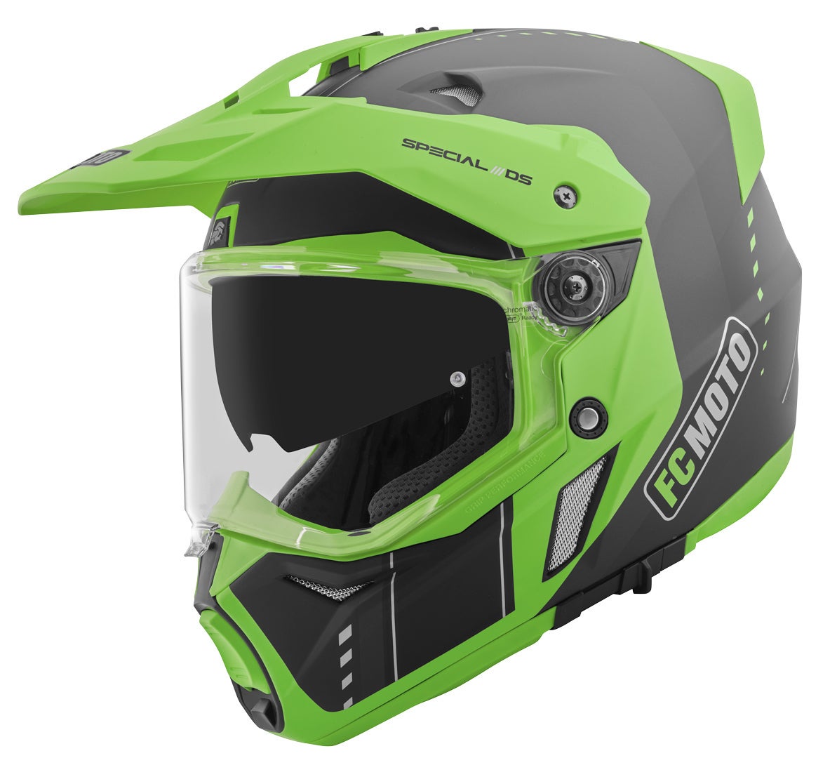 FC-Moto Merkur Pro Air Casco Enduro nero/verde XL Figura 1