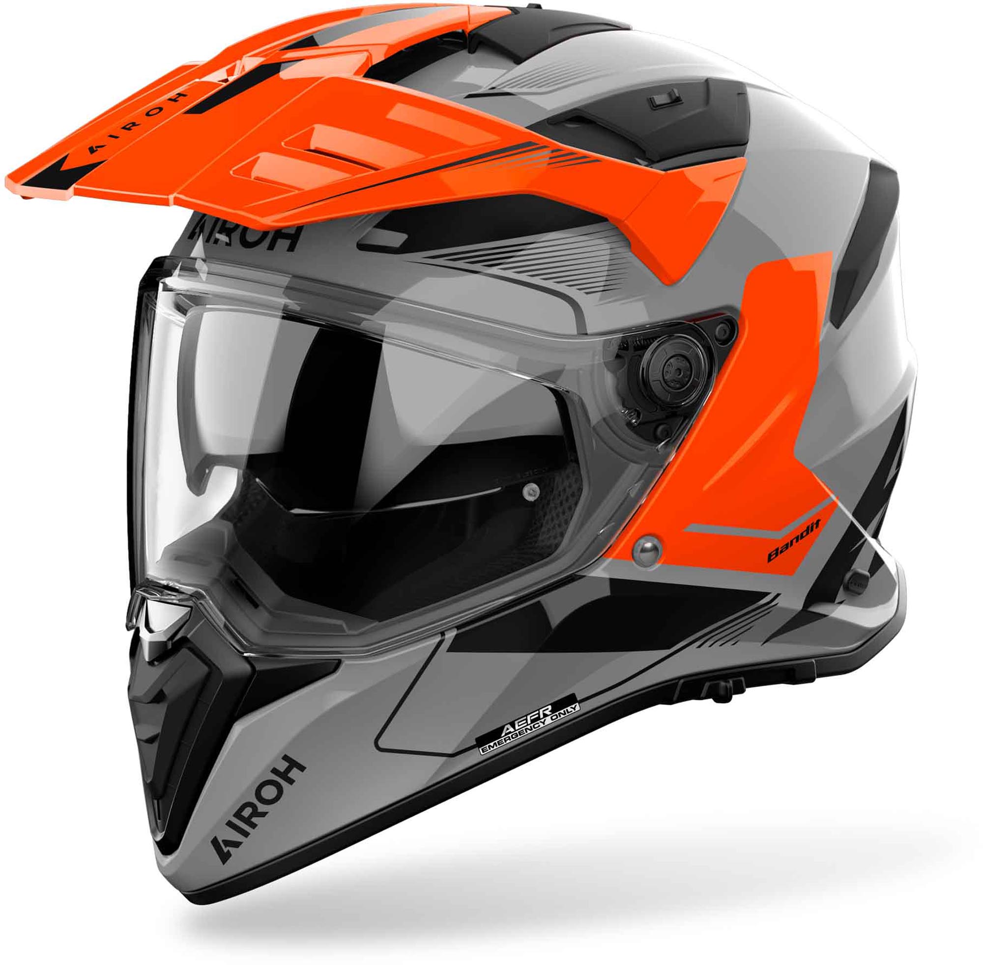 Airoh Band Tune Enduro Helmet grey/black/orange M (57/58) Figure 1