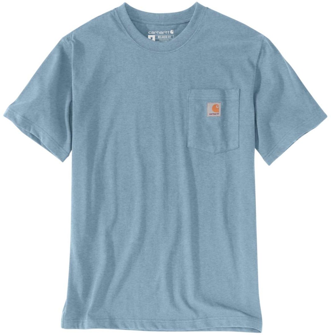 Carhartt Workwear Pocket Triko světle šedá/modrá M Obrázek 1