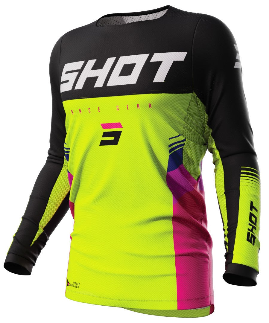 Shot Contact Tracer Motorcross jersey neongeel XL Figuur 1