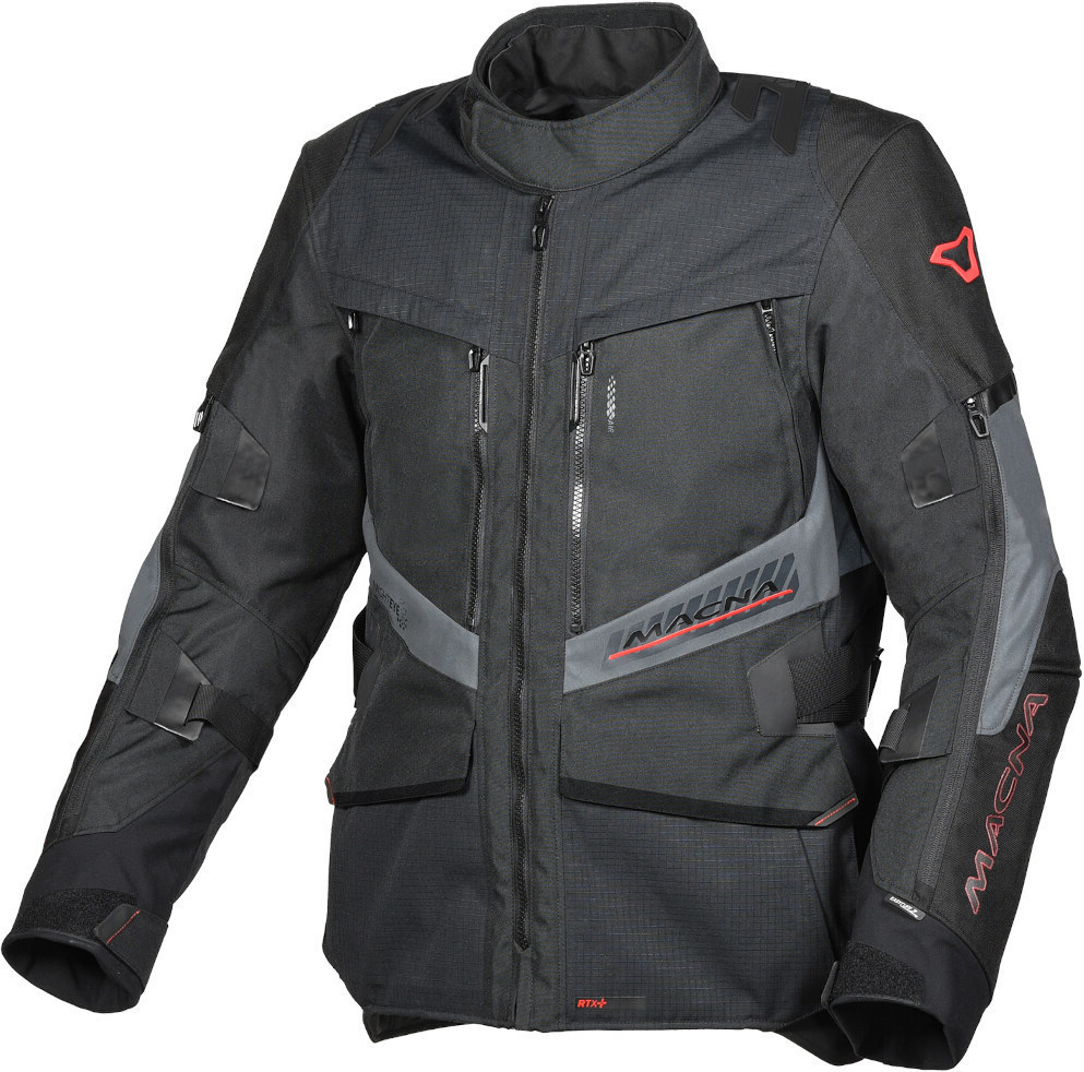 Macna Domane waterproof Motorcycle Textile Jacket black L Figure 1