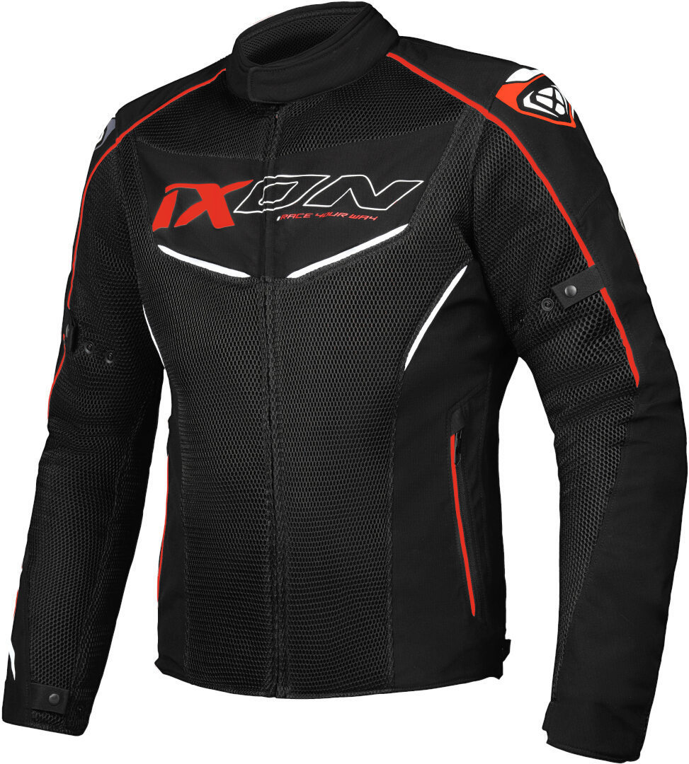Ixon Flicker Motorcycle Textile Jacket black/red XXL Figure 1