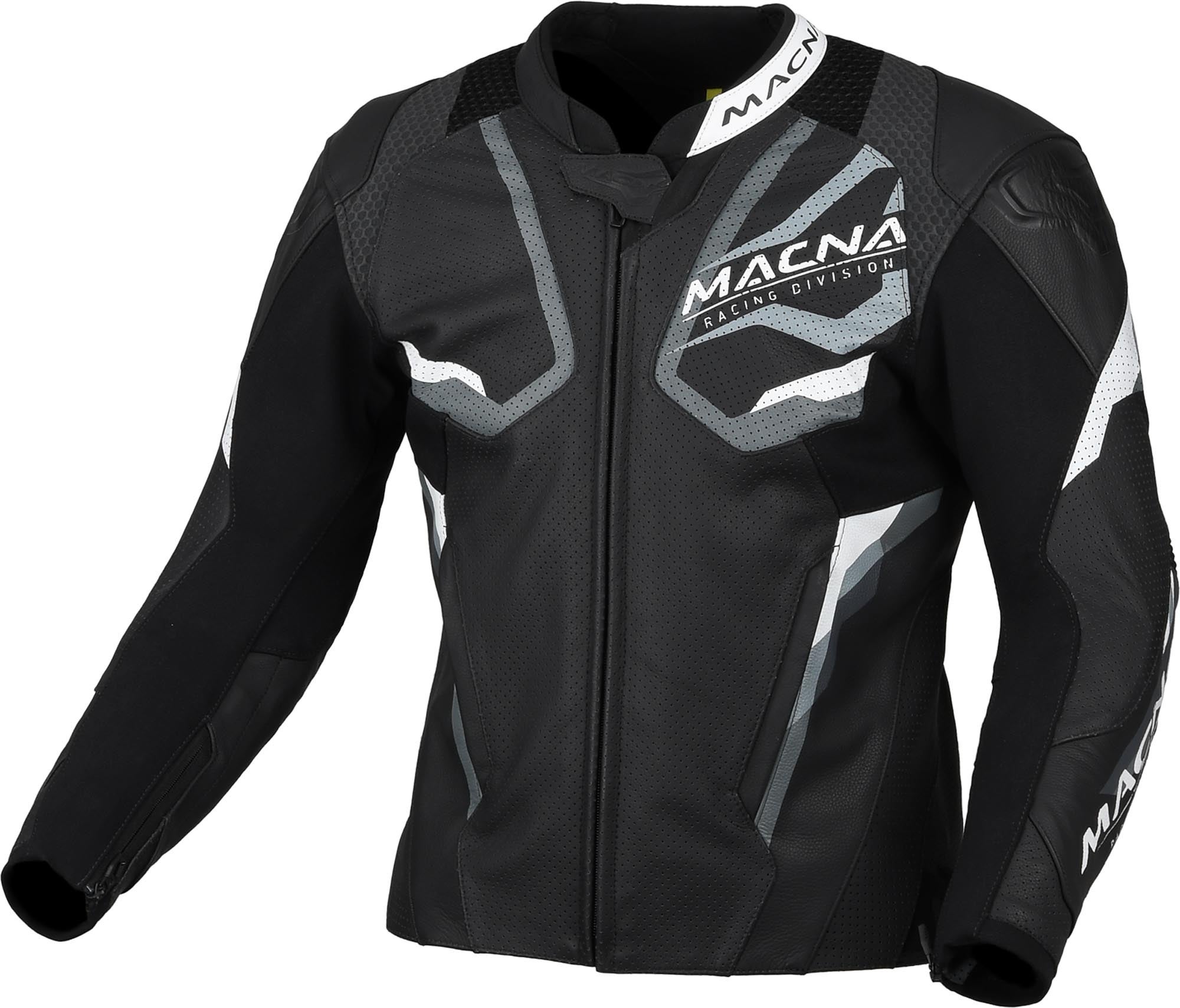 Macna Evoctane Motorleren jas zwart/wit 54 Figuur 1