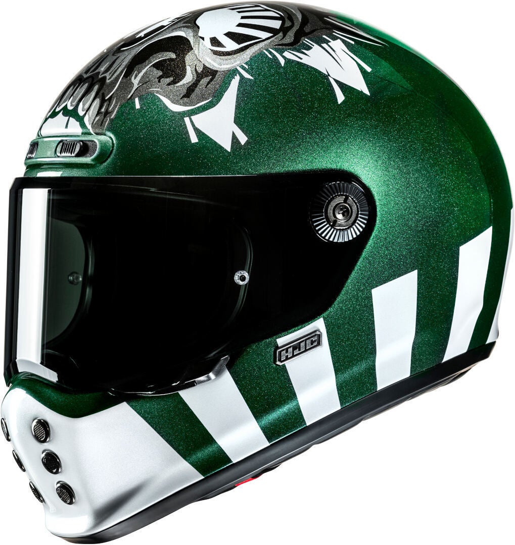 HJC V10 Crania Helm grün/weiß S (55/56) Abbildung 1