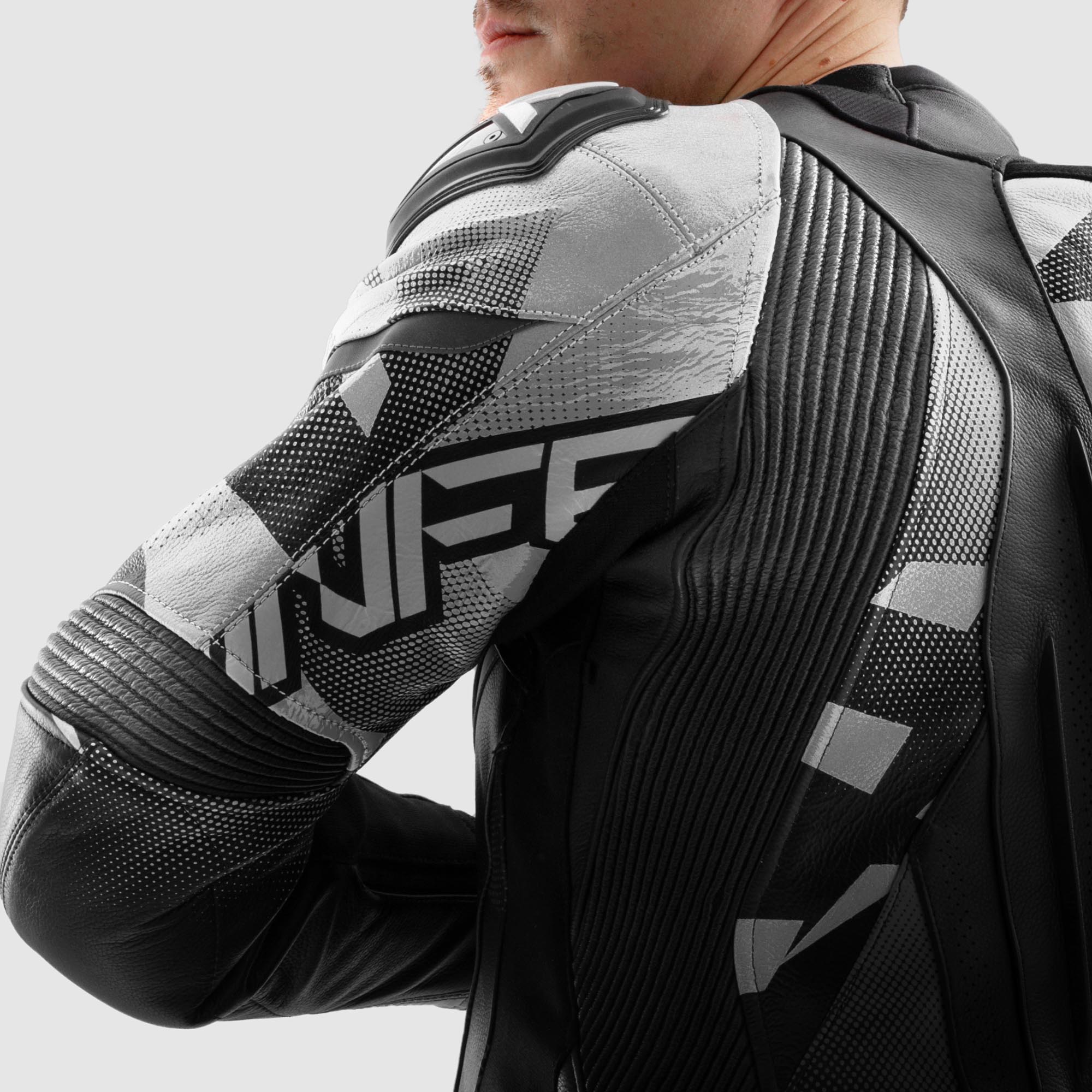 Side view of Rebelhorn Inferno Motorcycle Leather Jacket