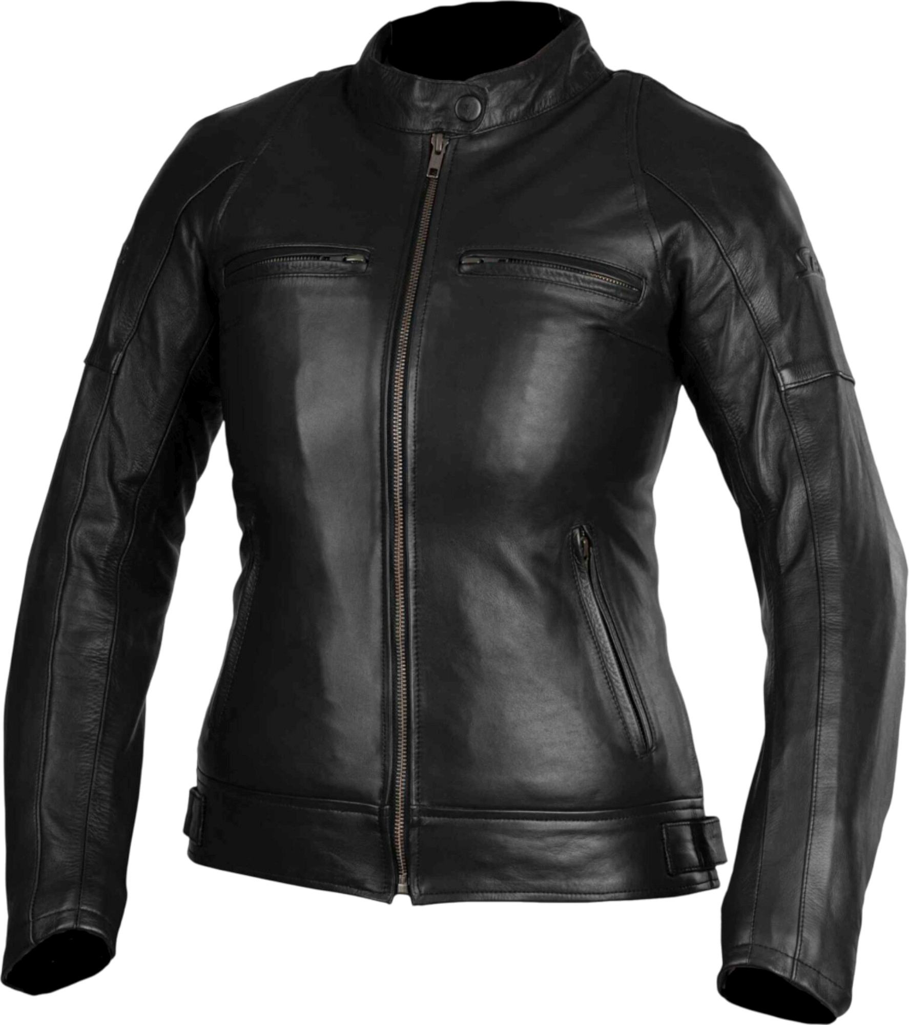 Seca Bonneville Jaqueta de couro de motocicleta feminina Artigo principal Figura 1