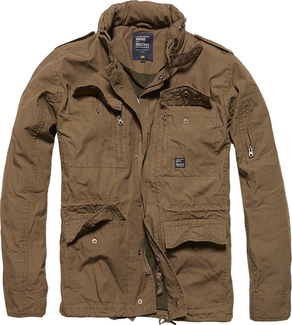 Vintage Industries Cranford Jacket Khaki L Figure 1