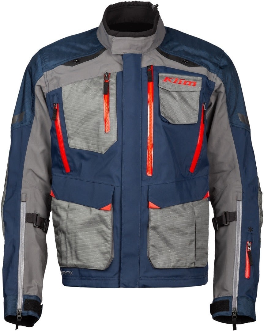 Klim Carlsbad Gore-Tex Motorcycle Textile Jacket light grey/blue XXL Figure 5