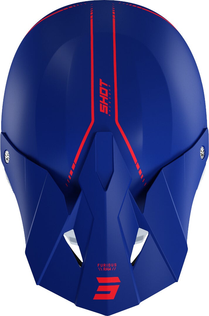 Shot Furious Draw 3.0 Casco Motocross blu/rosso/bianco S (55/56) Figura 3