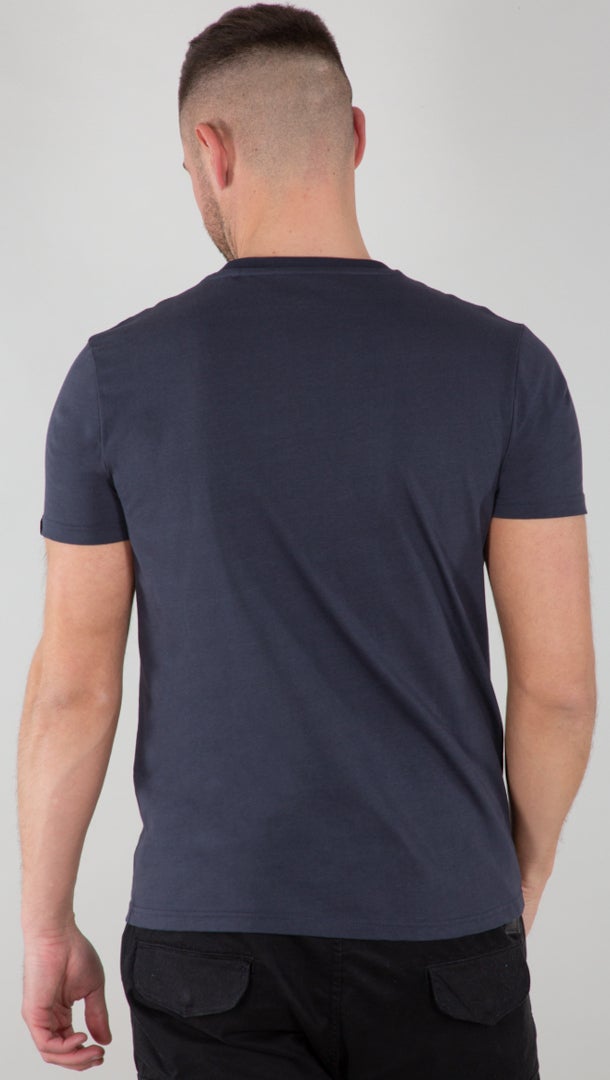 Alpha Industries Alpha Embroidery Heavy T-Shirt dark blue/white M Figure 2