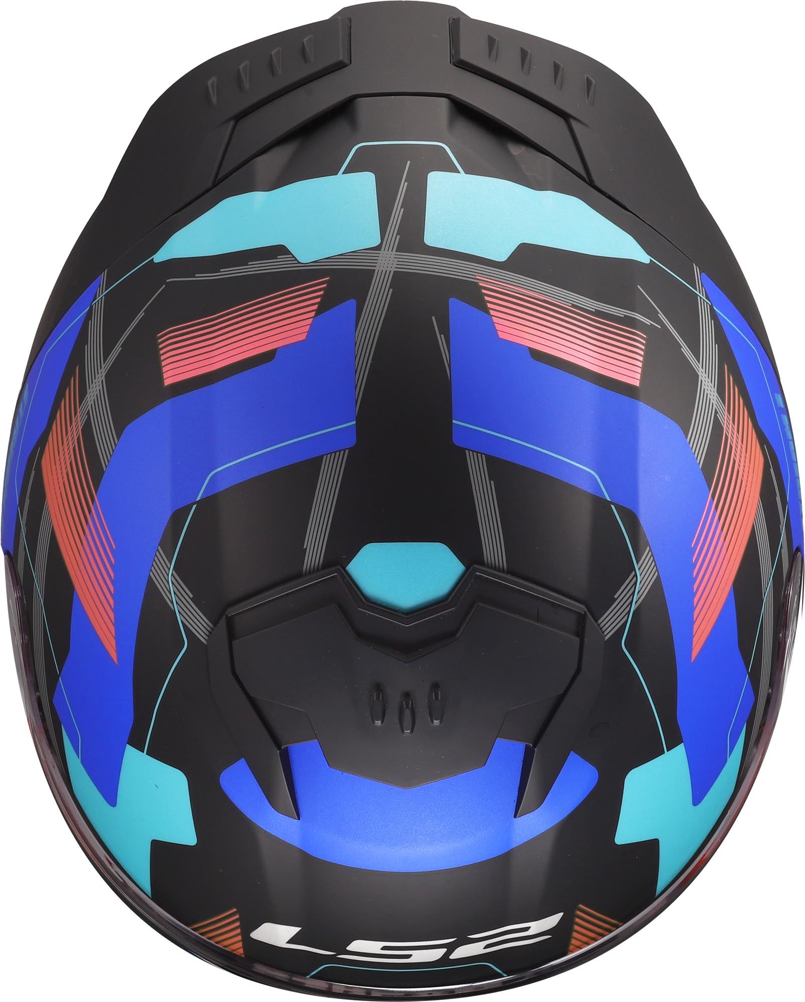 LS2 FF808 Stream II Mika Helmet black/blue XXXL (65/66) Figure 10