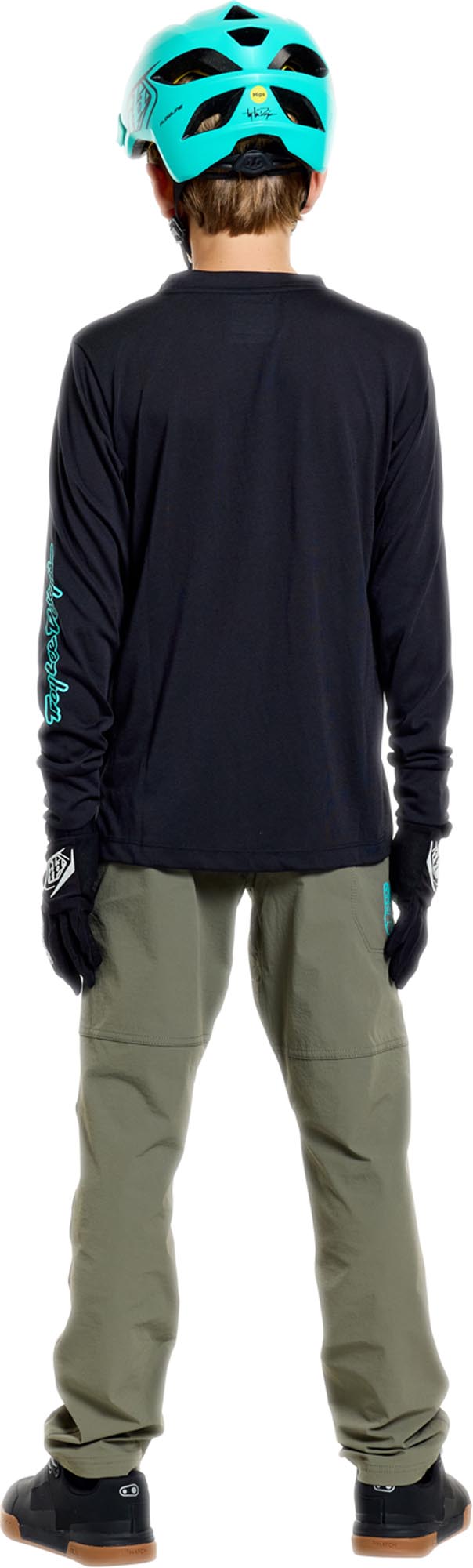 Side view of Troy Lee Designs Skyline Trail Mono Youth Bicycle Pants