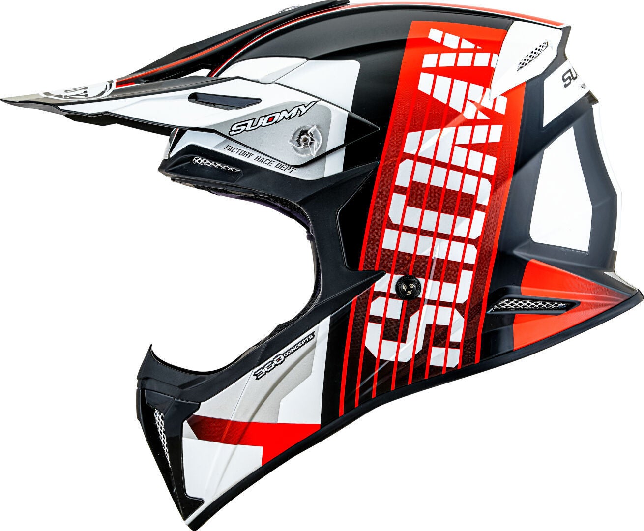 Suomy X-Wing Amped E06 Casco da motocross nero/bianco/rosso XXL (63) Figura 5