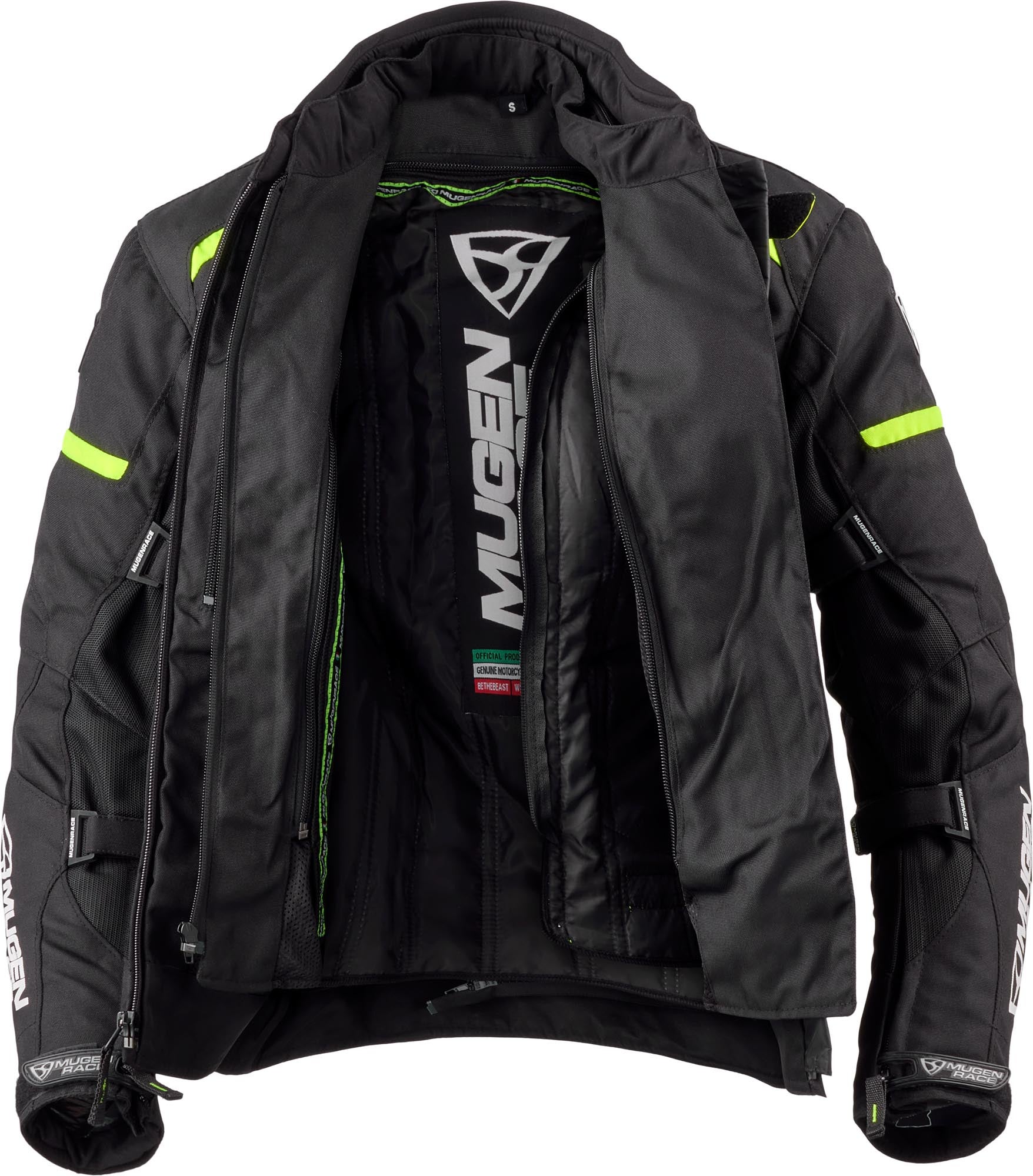 MUGENRACE Fuggire-A imperméable dames moto textile veste noir/jaune L Figure 6