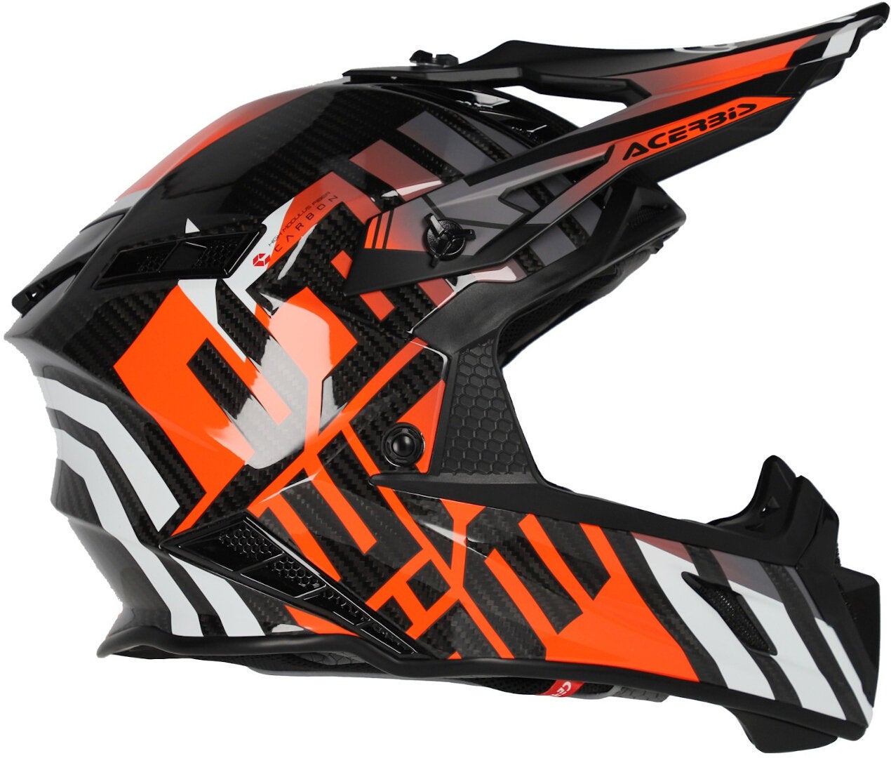 Acerbis Steel Carbon Motocross hjelm sort/orange M (57/58) Figur 5