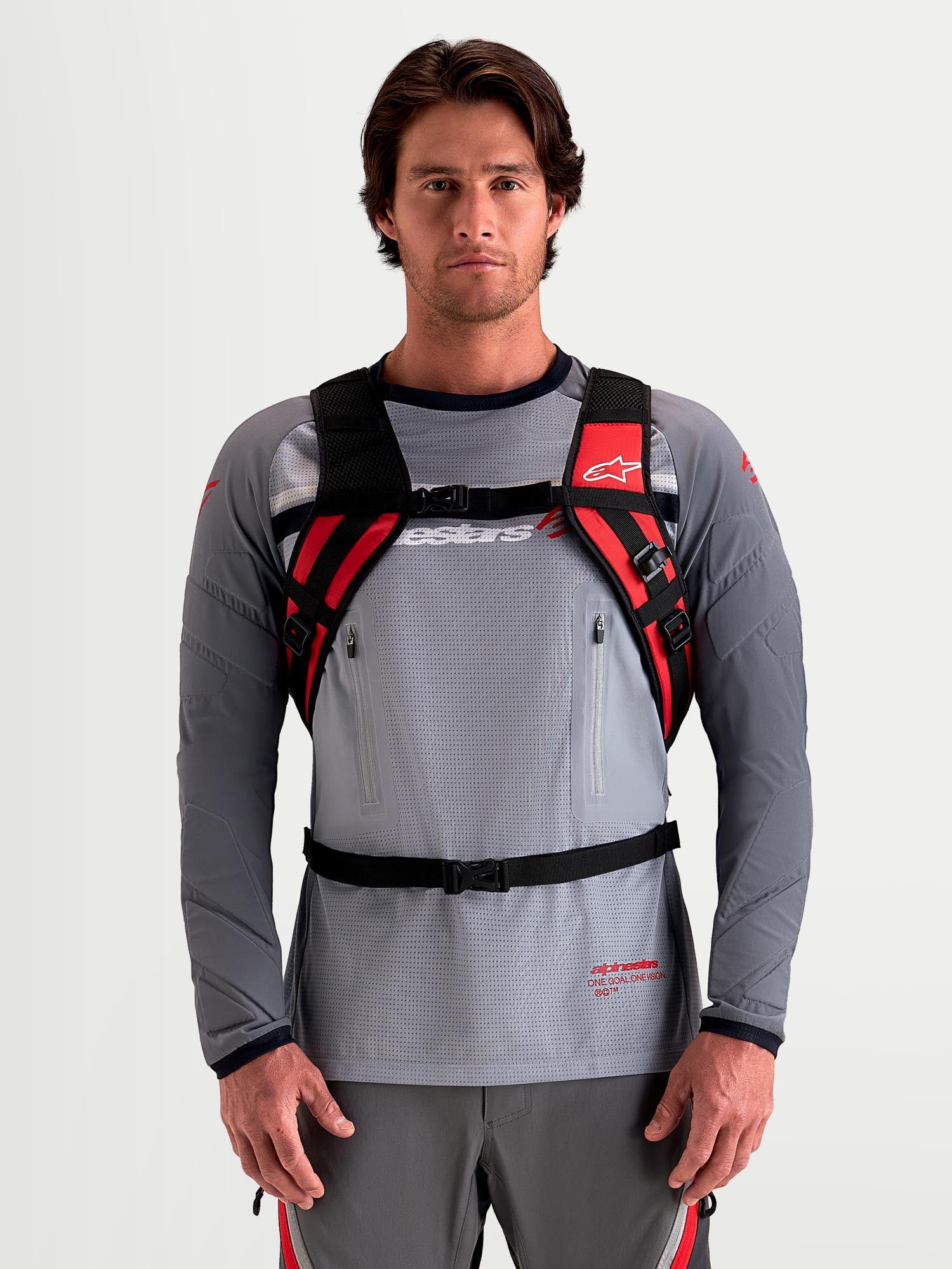 Alpinestars AT-9 Motorradrucksack schwarz/rot Abbildung 2