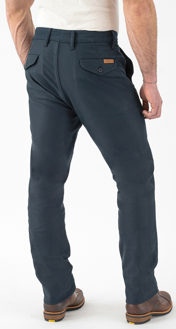 Rokker Navy Chino Calças têxteis da motocicleta 32 Figura 6