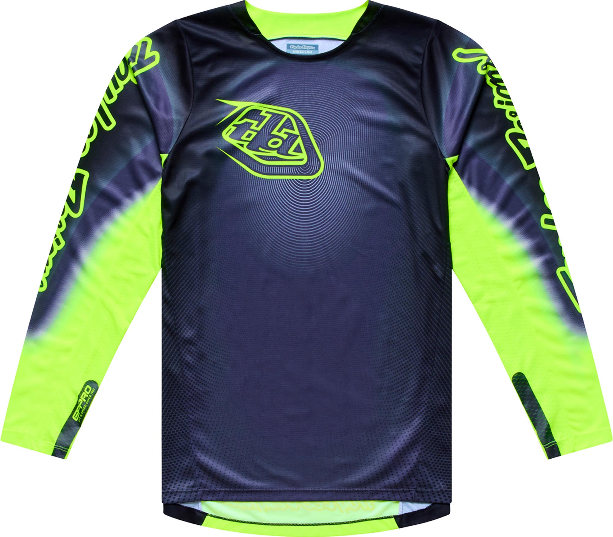 Troy Lee Designs GP Pro Imprint Motocross Jersey grau/neongelb M Abbildung 1